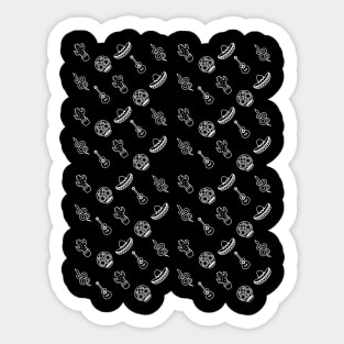 Mexican Pattern Design White Sticker